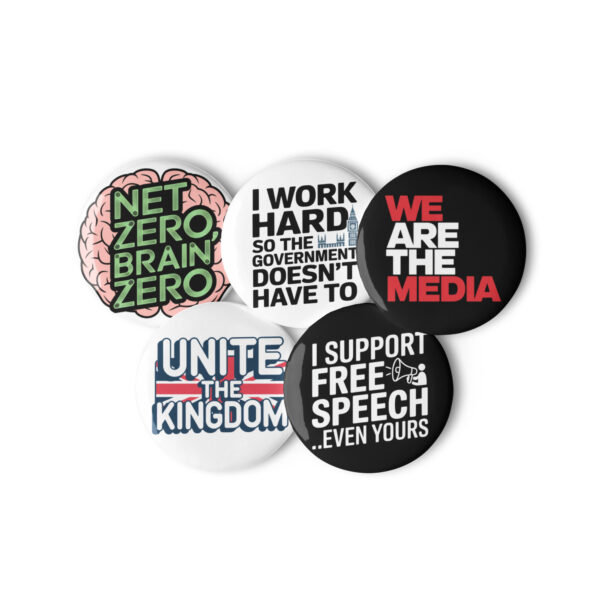 Free Speech Pin Badges - Image 2