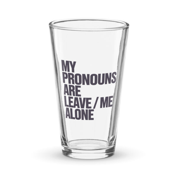 Pronouns Pint Glass