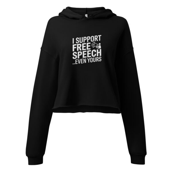 Free Speech Cropped Hoodie