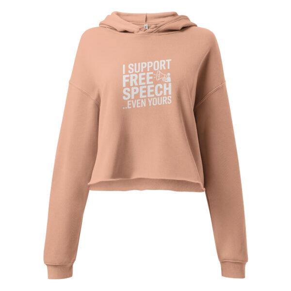 Free Speech Cropped Hoodie - Image 10