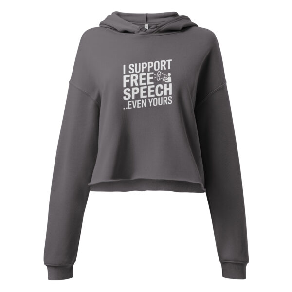 Free Speech Cropped Hoodie - Image 7